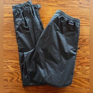 Mens Patagonia H2NO Pants Waterproof side zip Black size in photos Black